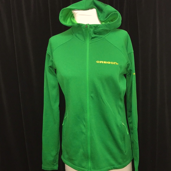 Columbia Jackets & Blazers - Women’s COLUMBIA U of O (University of Oregon) Fleece Jacket Sz M Thumbholes.